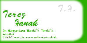 terez hanak business card